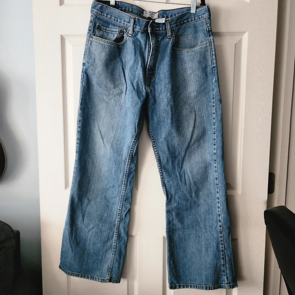 Levi's Low Loose Boot Fit  Blue Jeans